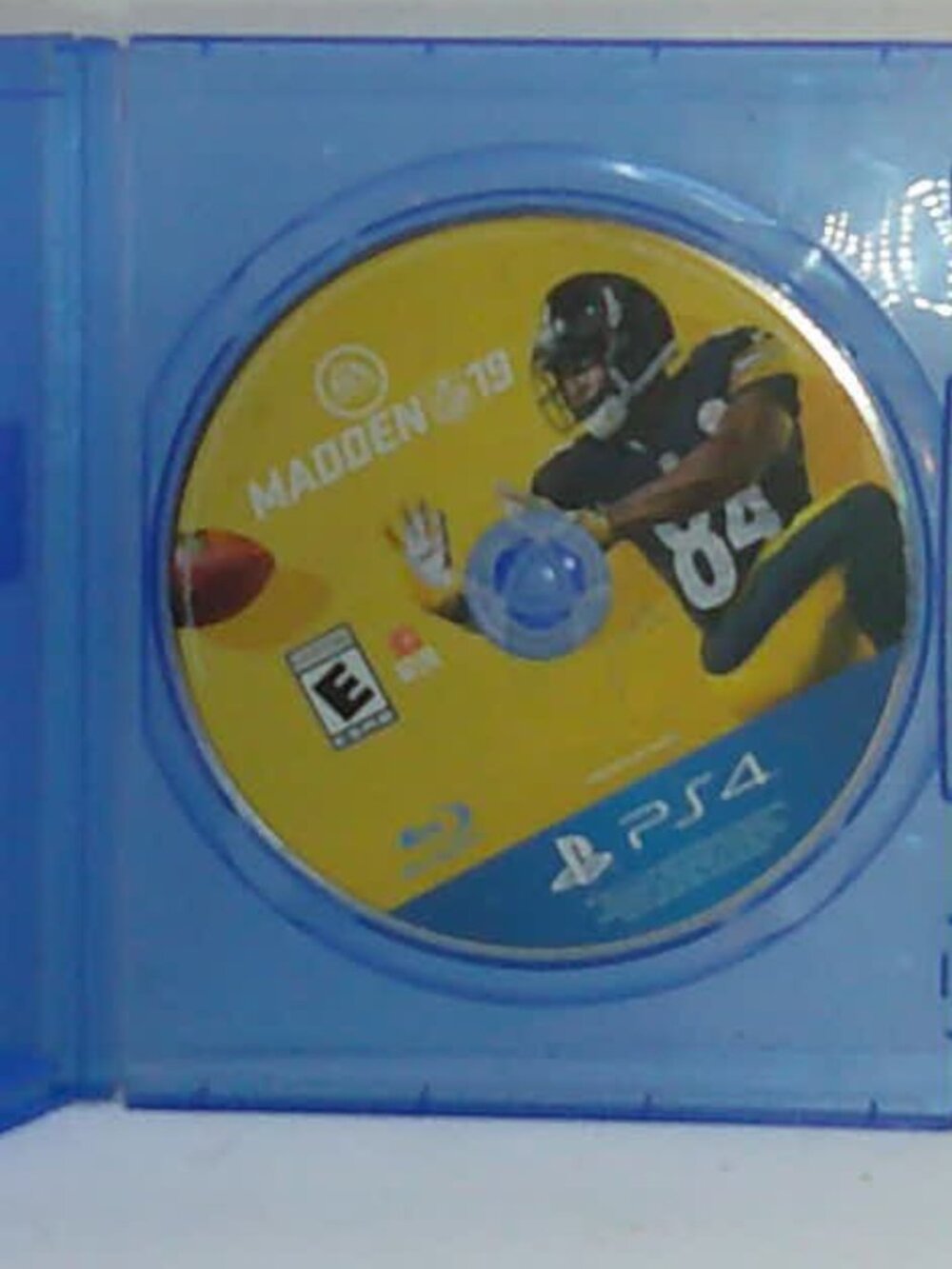 Madden NFL 19 PS4 disc scratches no cover